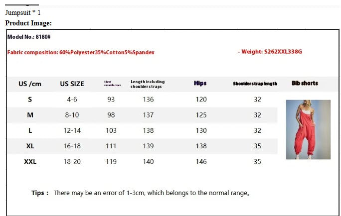 Women's Knitted One-Piece Trousers with Pocket and Spaghetti Straps