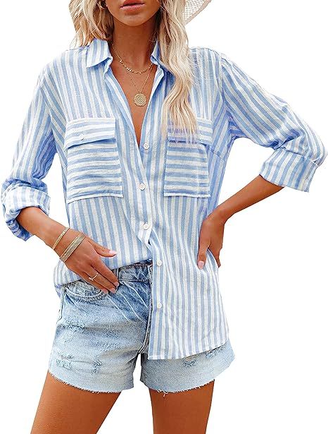 Stripe Long Sleeve Blouse - Stylish Stripe Shirt for Every Occasion