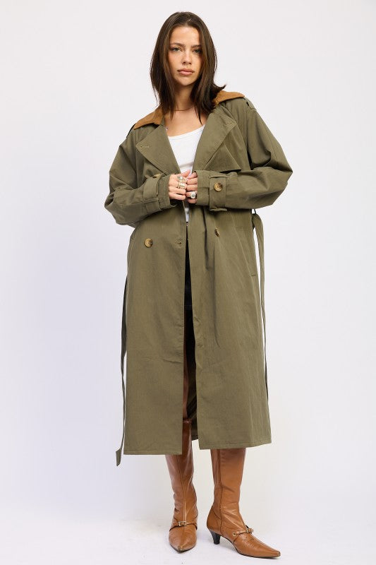 DOUBLE BREASTED TRENCH COAT