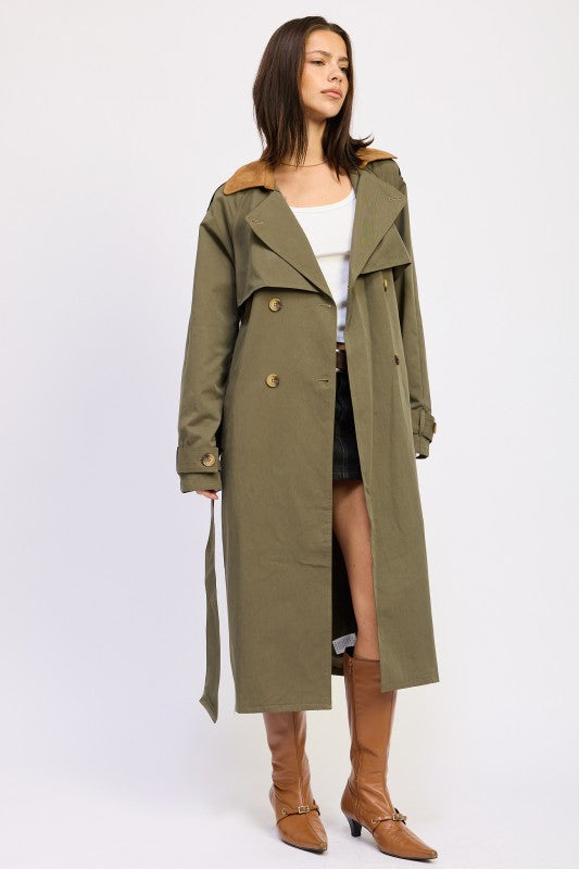 DOUBLE BREASTED TRENCH COAT