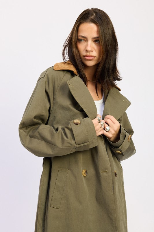 DOUBLE BREASTED TRENCH COAT