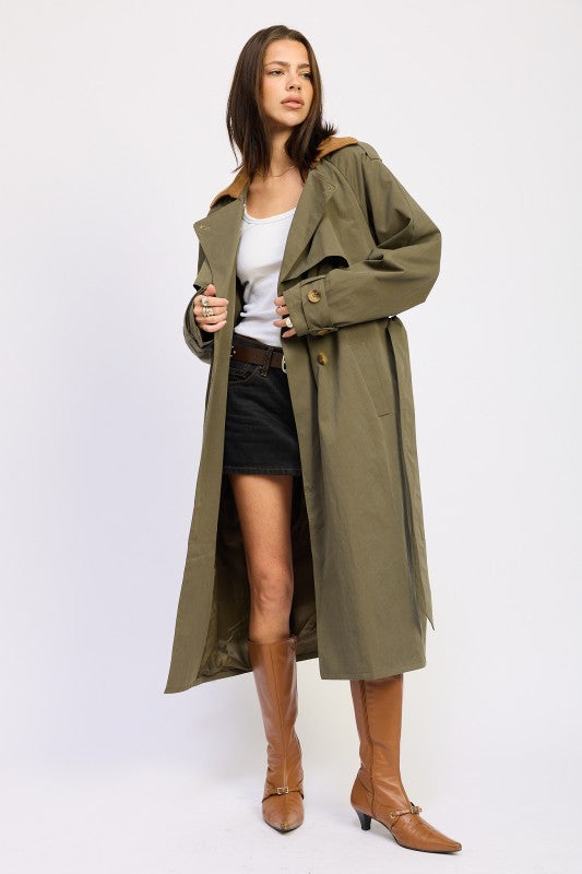 DOUBLE BREASTED TRENCH COAT