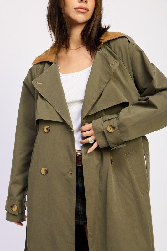 DOUBLE BREASTED TRENCH COAT