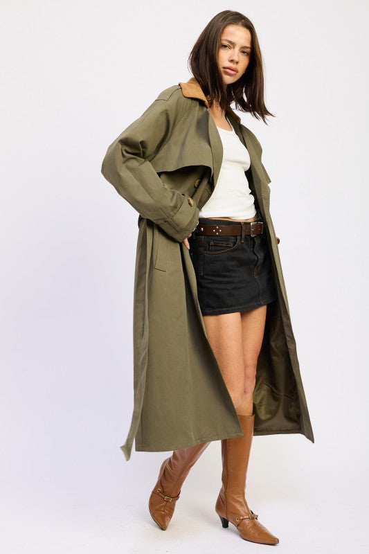 DOUBLE BREASTED TRENCH COAT