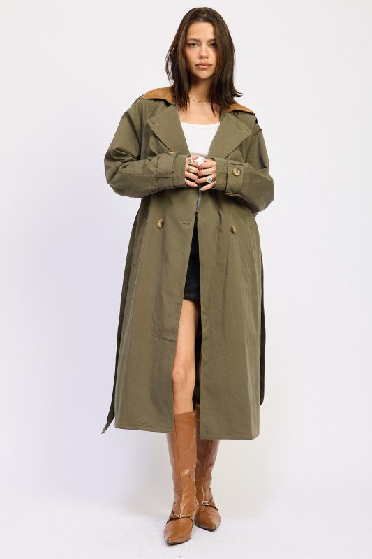 DOUBLE BREASTED TRENCH COAT