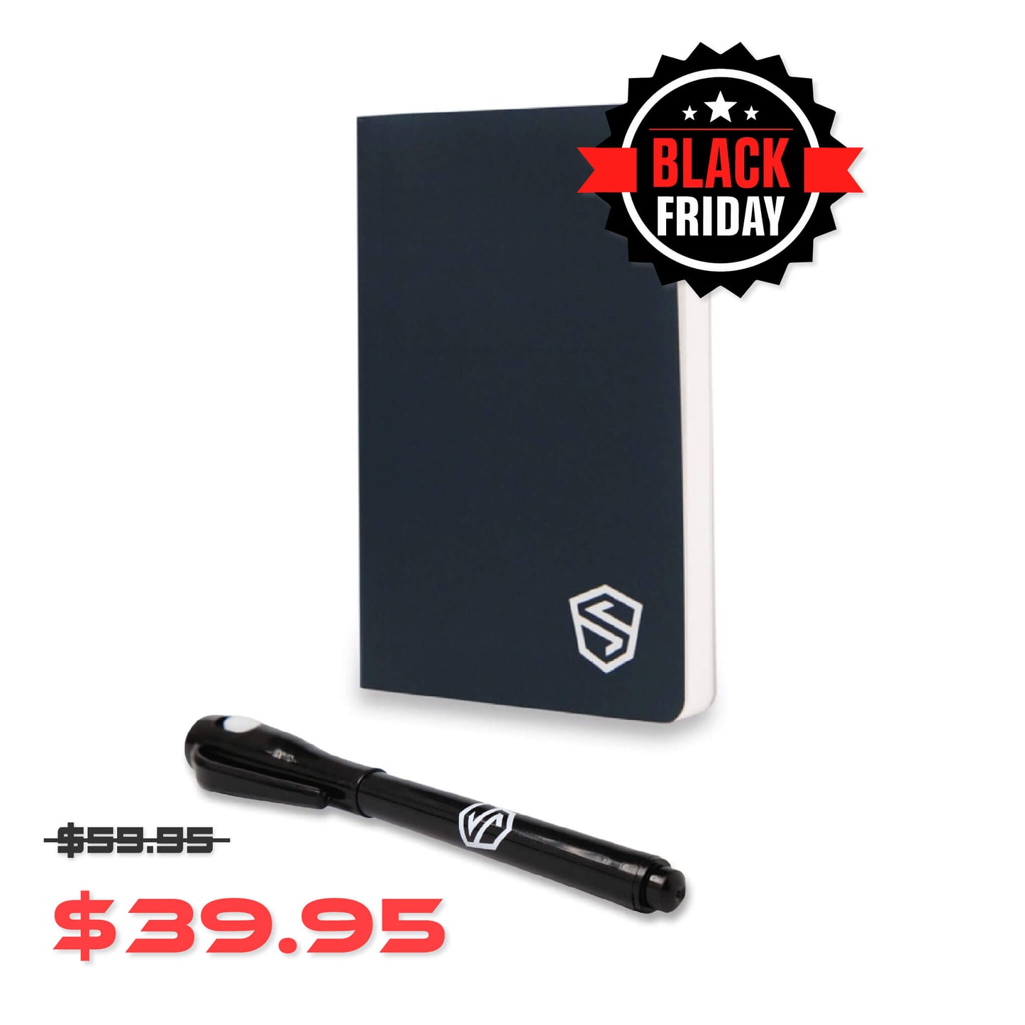 Shieldfolio Stonebook & Ghost Pen - Crypto Seed Phrase Storage Notebook