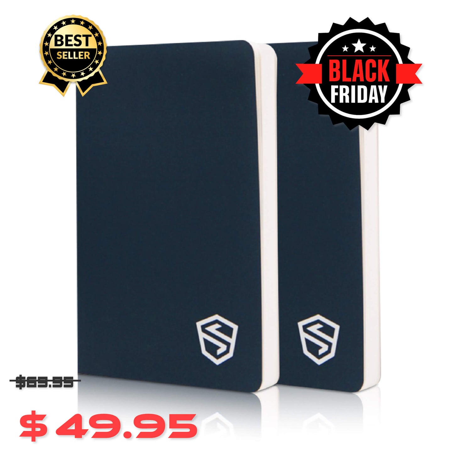 2-Pack Crypto Seed Phrase Storage Stonebook