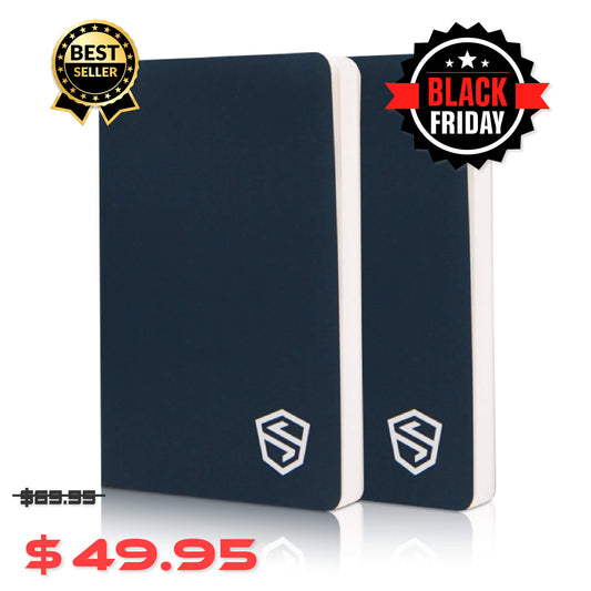 2-Pack Crypto Seed Phrase Storage Stonebook