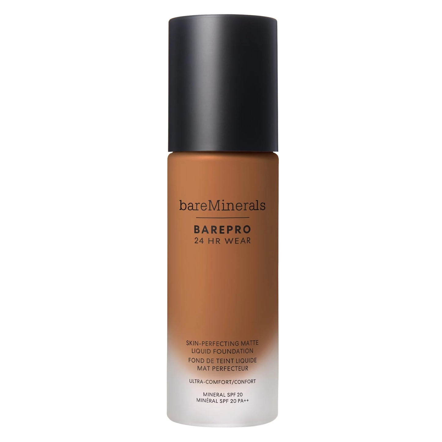bareMinerals Barepro Performance Wear Liquid Foundation SPF 20, Breathable Makeup for Face, Full Coverage, 24HR Wear, Natural Matte Finish, Vegan
