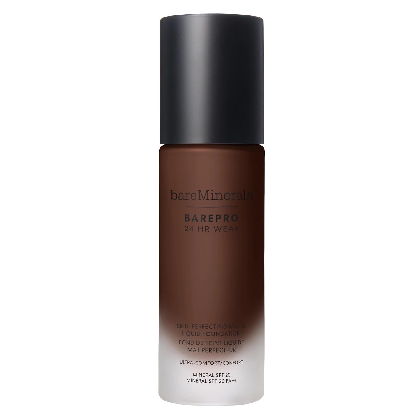bareMinerals Barepro Performance Wear Liquid Foundation SPF 20, Breathable Makeup for Face, Full Coverage, 24HR Wear, Natural Matte Finish, Vegan