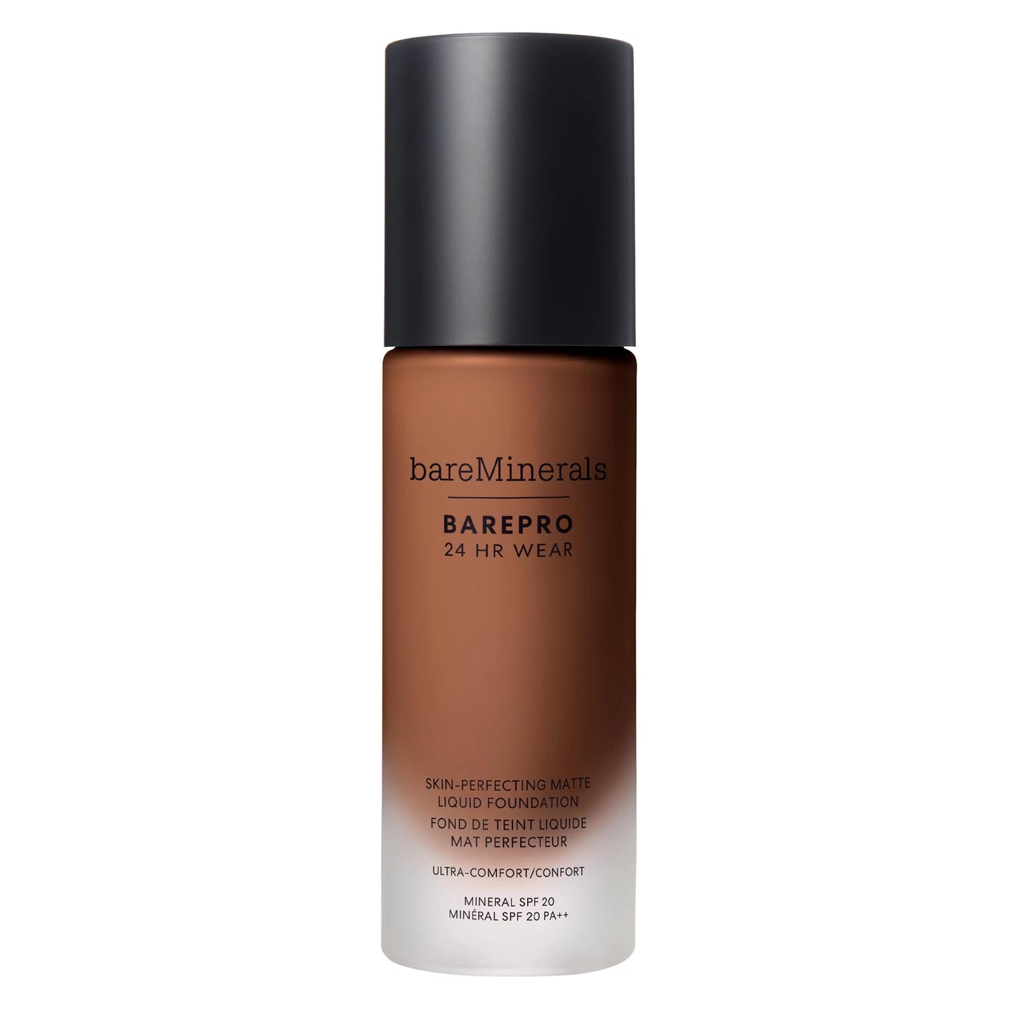 bareMinerals Barepro Performance Wear Liquid Foundation SPF 20, Breathable Makeup for Face, Full Coverage, 24HR Wear, Natural Matte Finish, Vegan