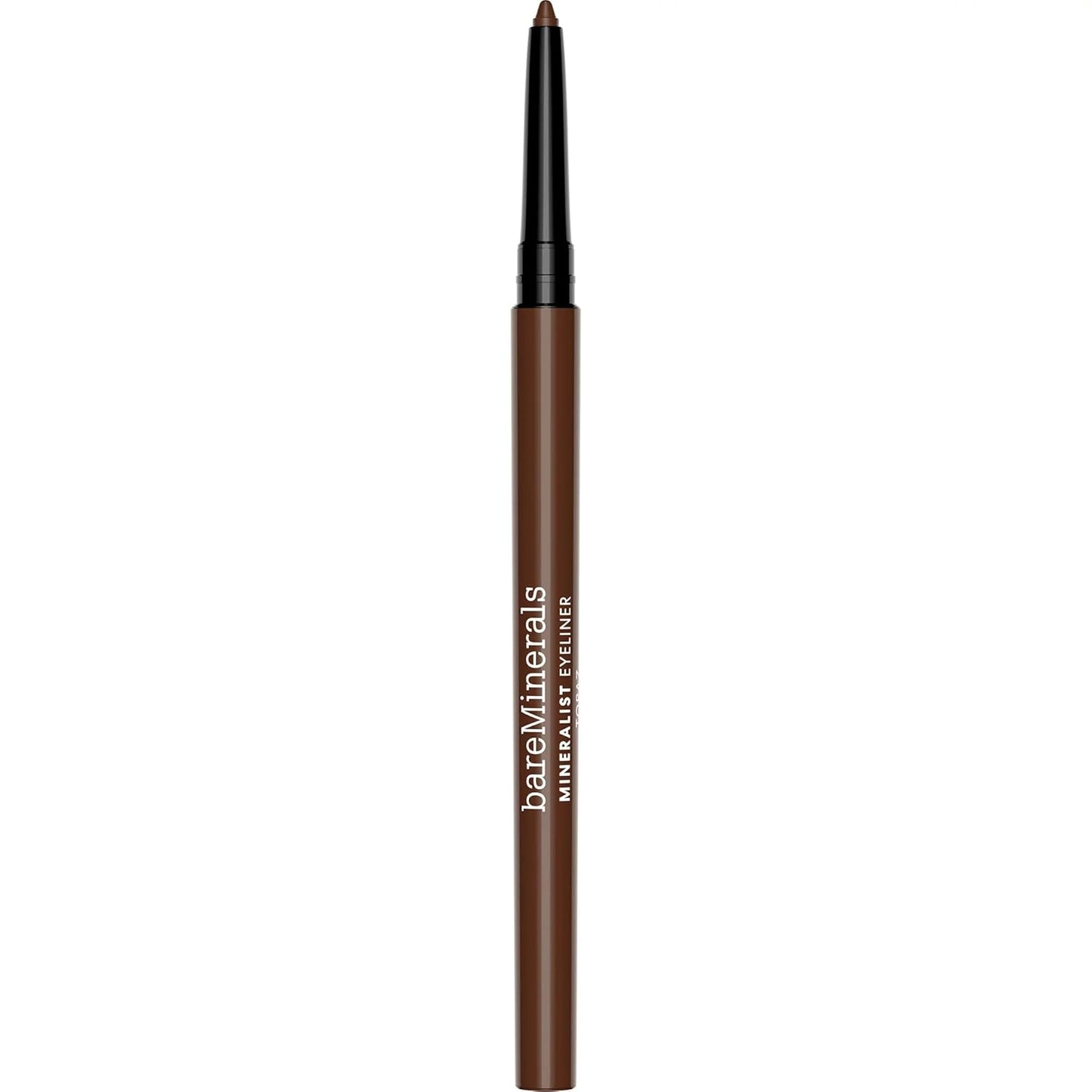 bareMinerals Mineralist Lasting Eyeliner, Mineral-Based Waterproof Eyeliner, Long-Lasting Color, Smudge-Proof, Transfer-Proof, Retractable, Vegan