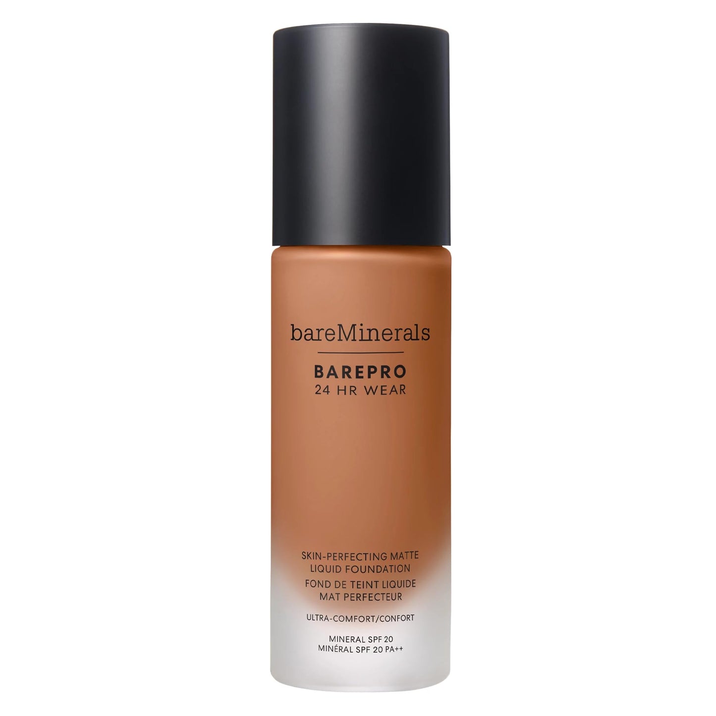bareMinerals Barepro Performance Wear Liquid Foundation SPF 20, Breathable Makeup for Face, Full Coverage, 24HR Wear, Natural Matte Finish, Vegan