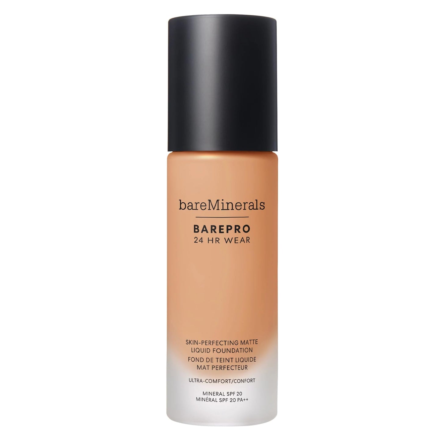 bareMinerals Barepro Performance Wear Liquid Foundation SPF 20, Breathable Makeup for Face, Full Coverage, 24HR Wear, Natural Matte Finish, Vegan