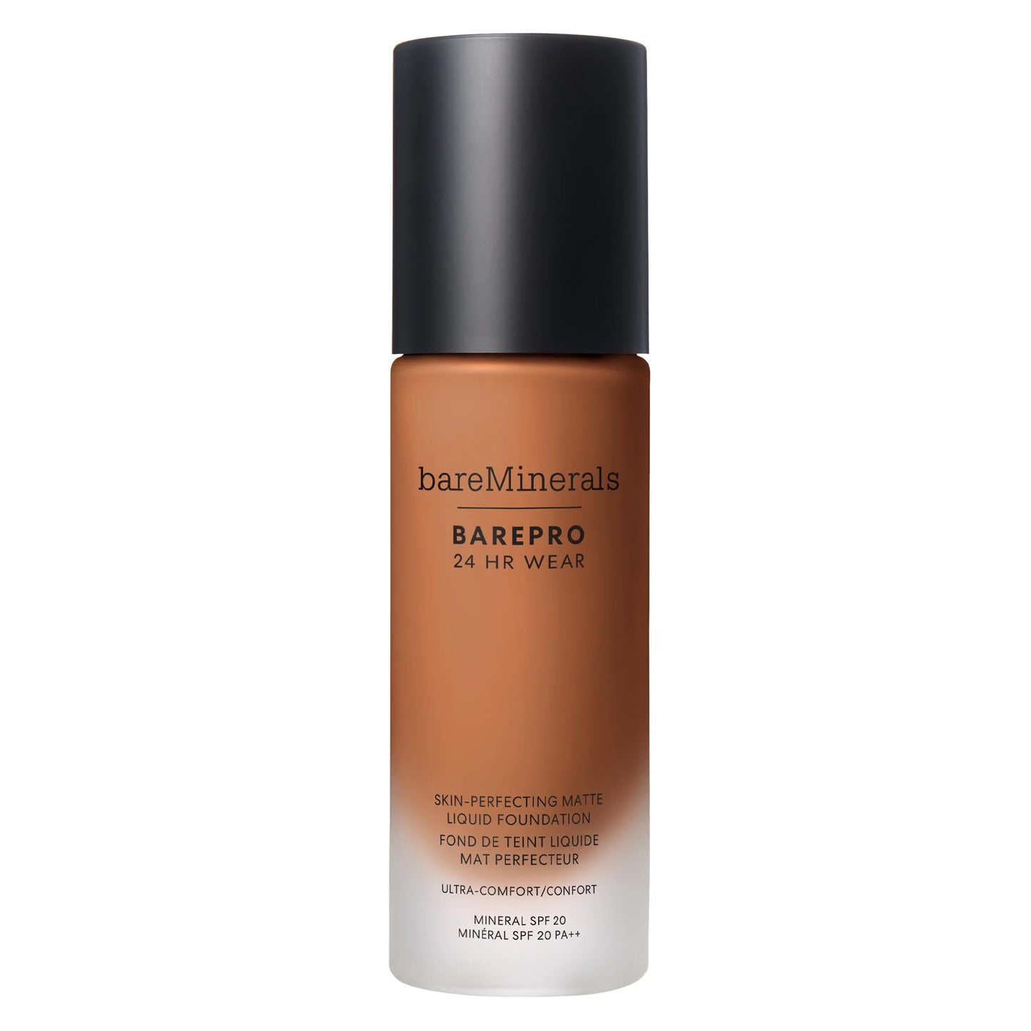 bareMinerals Barepro Performance Wear Liquid Foundation SPF 20, Breathable Makeup for Face, Full Coverage, 24HR Wear, Natural Matte Finish, Vegan