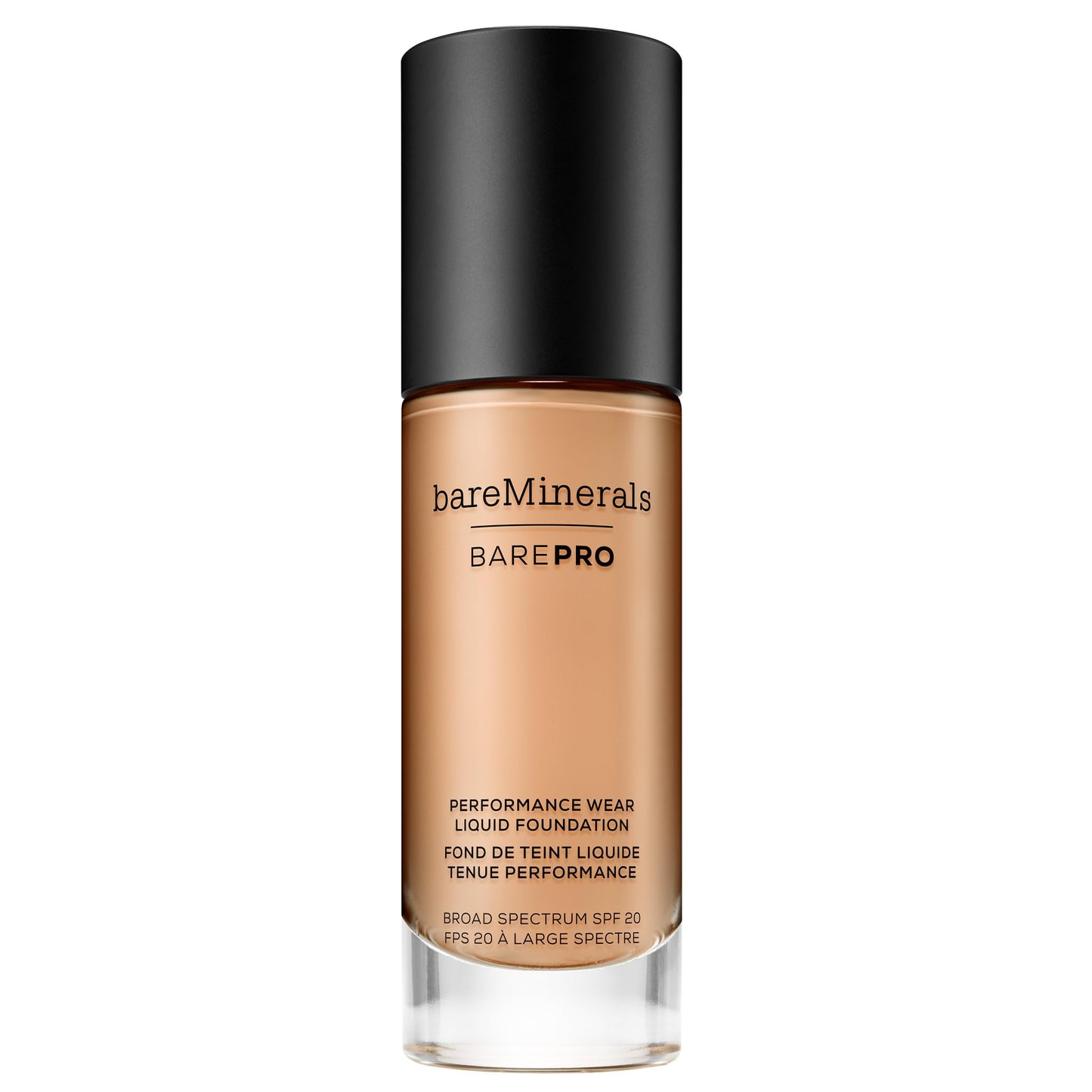 bareMinerals Barepro Performance Wear Liquid Foundation SPF 20, Breathable Makeup for Face, Full Coverage, 24HR Wear, Natural Matte Finish, Vegan