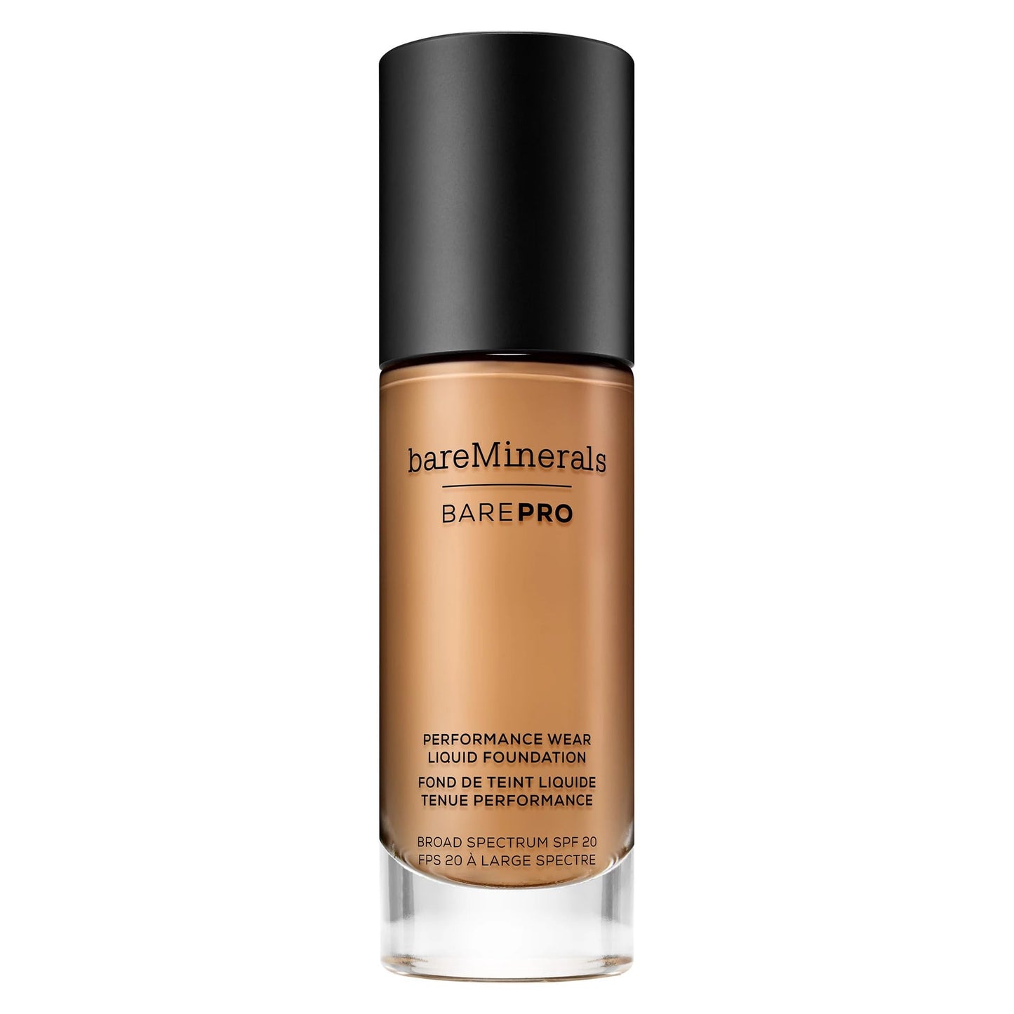 bareMinerals Barepro Performance Wear Liquid Foundation SPF 20, Breathable Makeup for Face, Full Coverage, 24HR Wear, Natural Matte Finish, Vegan