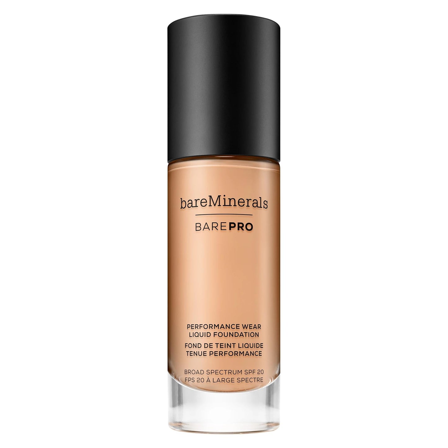 bareMinerals Barepro Performance Wear Liquid Foundation SPF 20, Breathable Makeup for Face, Full Coverage, 24HR Wear, Natural Matte Finish, Vegan