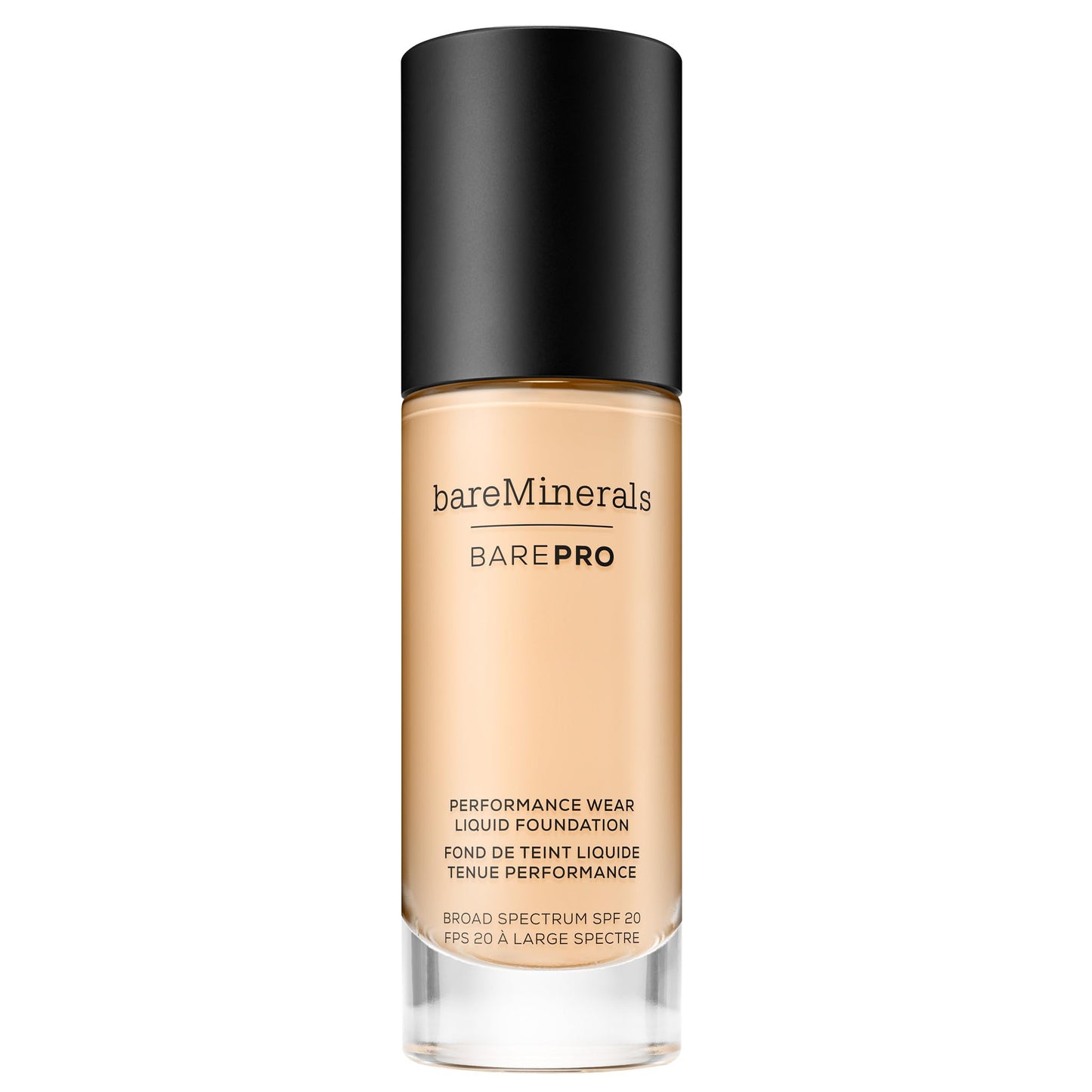 bareMinerals Barepro Performance Wear Liquid Foundation SPF 20, Breathable Makeup for Face, Full Coverage, 24HR Wear, Natural Matte Finish, Vegan