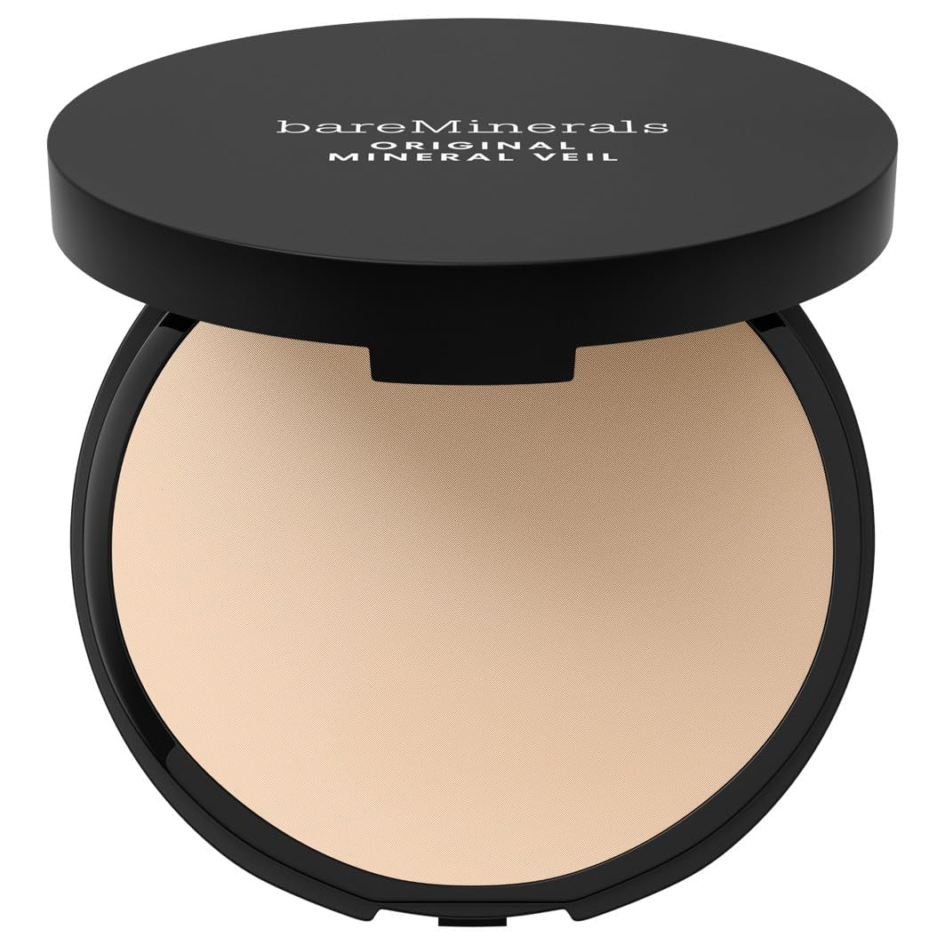 bareMinerals Original Mineral Veil Talc-Free Pressed Setting Powder, Weightless Blurring & Matte Finishing Powder, Pore Minimizer, Extends Makeup Wear, Vegan