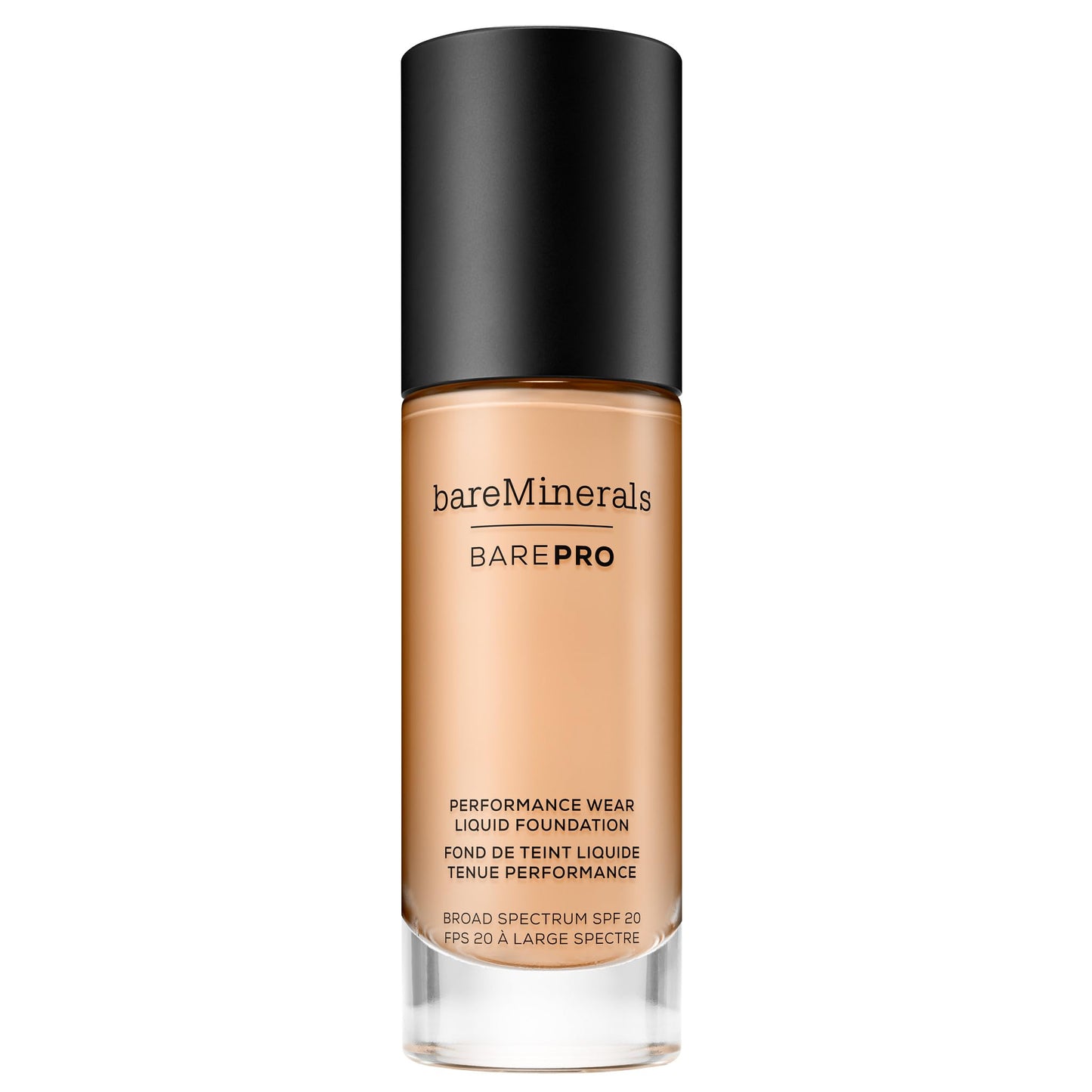 bareMinerals Barepro Performance Wear Liquid Foundation SPF 20, Breathable Makeup for Face, Full Coverage, 24HR Wear, Natural Matte Finish, Vegan