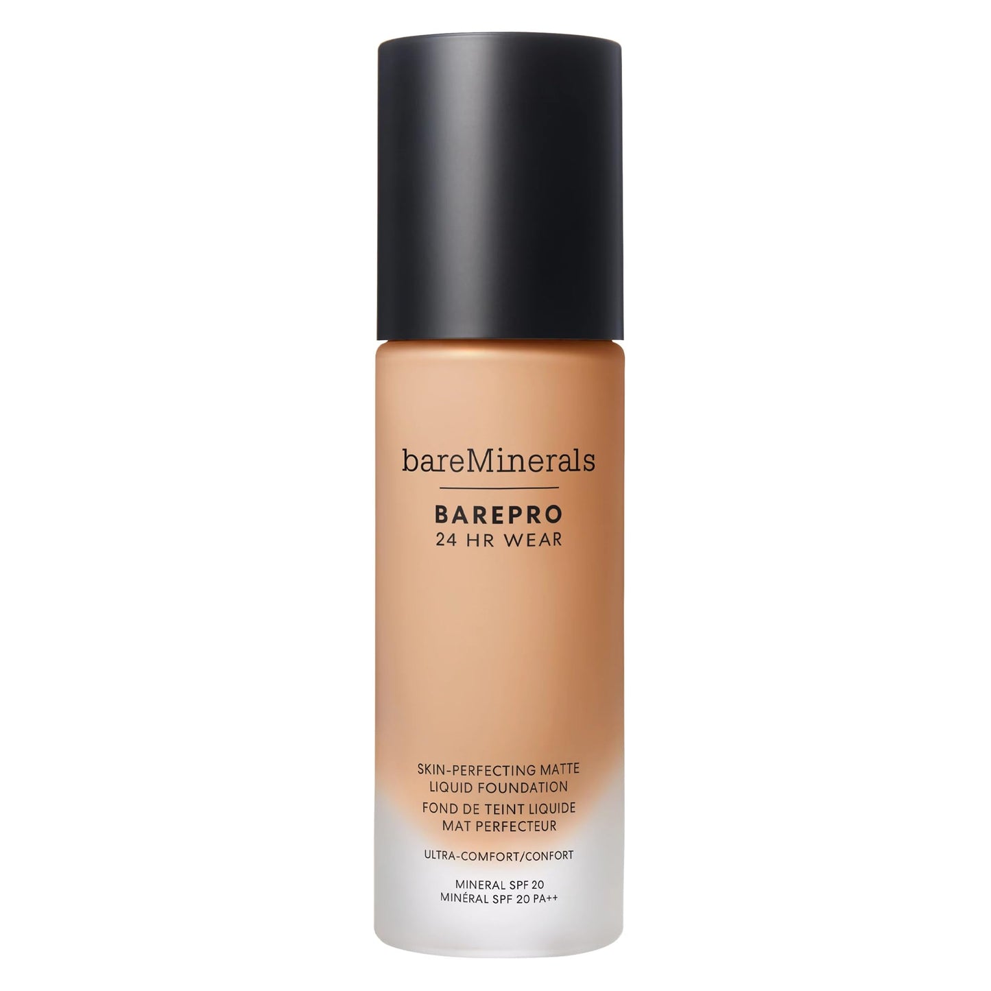 bareMinerals Barepro Performance Wear Liquid Foundation SPF 20, Breathable Makeup for Face, Full Coverage, 24HR Wear, Natural Matte Finish, Vegan