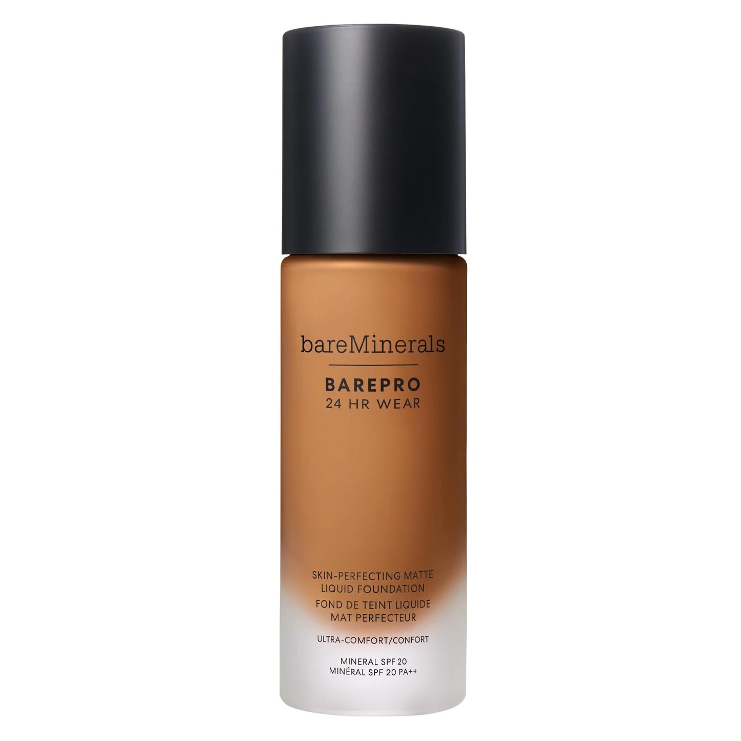 bareMinerals Barepro Performance Wear Liquid Foundation SPF 20, Breathable Makeup for Face, Full Coverage, 24HR Wear, Natural Matte Finish, Vegan