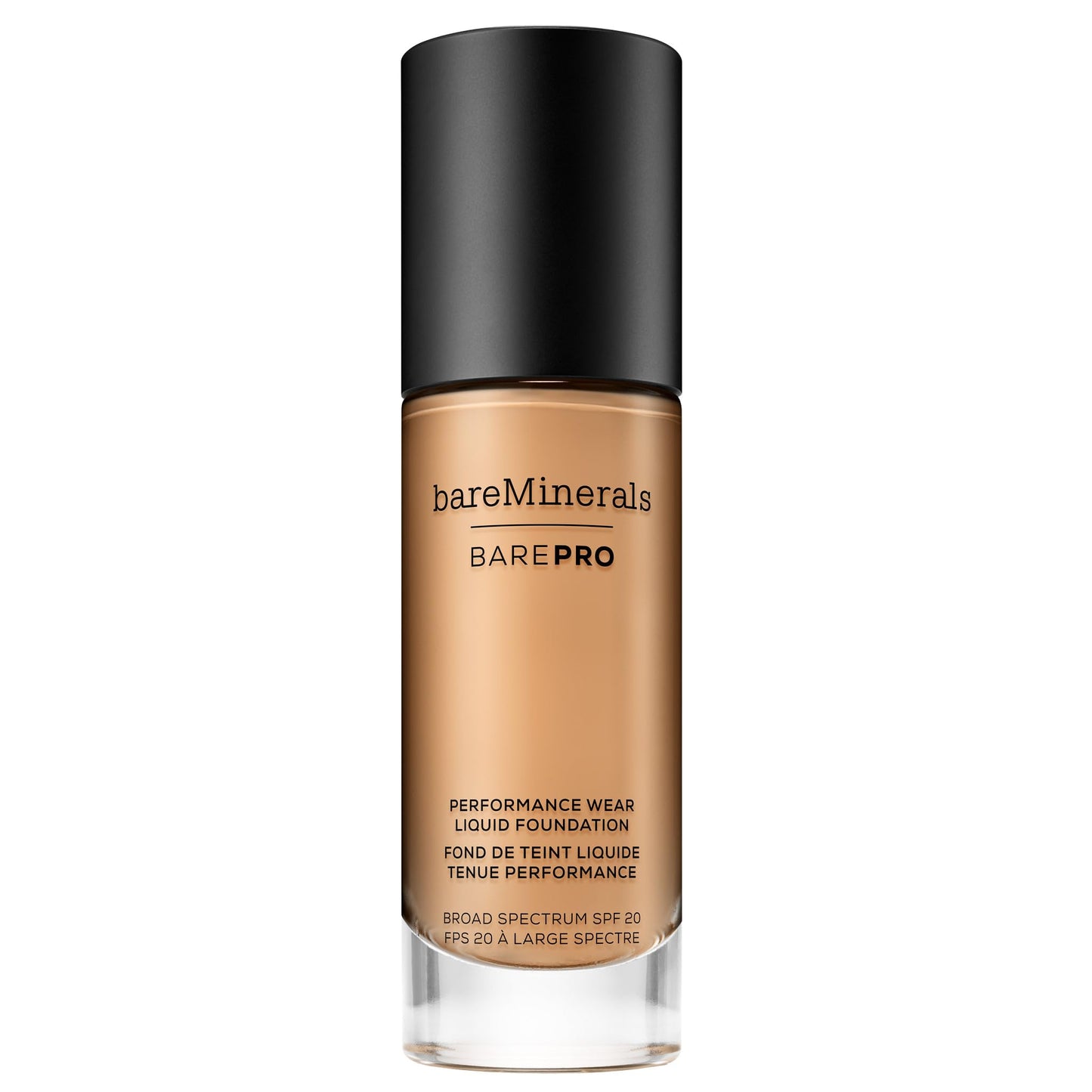 bareMinerals Barepro Performance Wear Liquid Foundation SPF 20, Breathable Makeup for Face, Full Coverage, 24HR Wear, Natural Matte Finish, Vegan