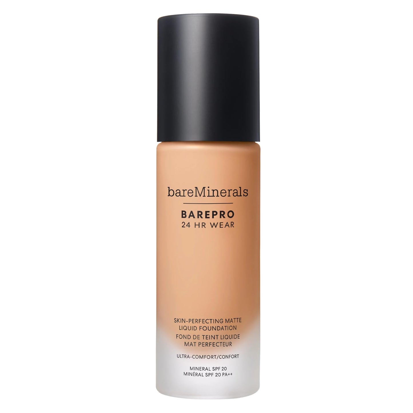 bareMinerals Barepro Performance Wear Liquid Foundation SPF 20, Breathable Makeup for Face, Full Coverage, 24HR Wear, Natural Matte Finish, Vegan