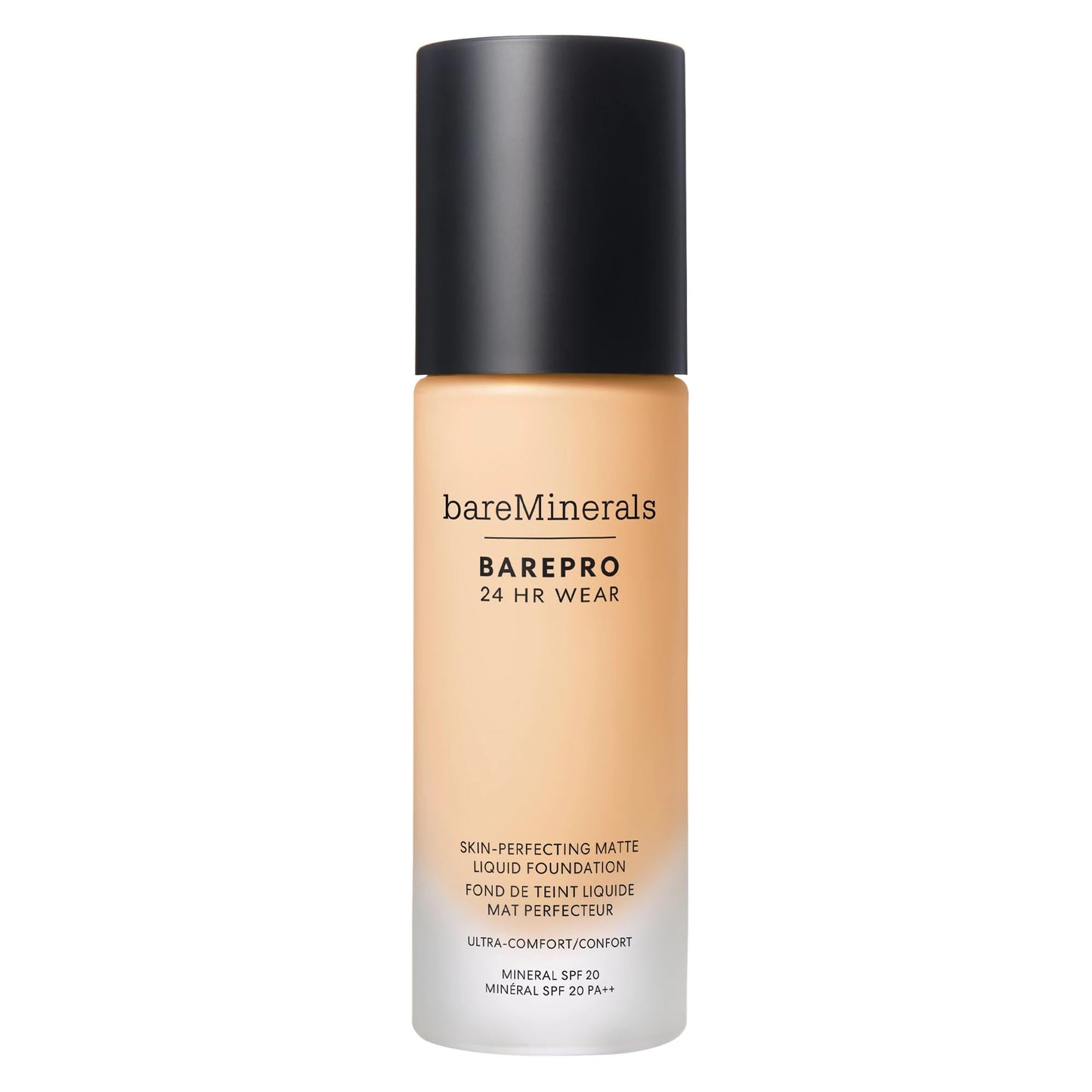 bareMinerals Barepro Performance Wear Liquid Foundation SPF 20, Breathable Makeup for Face, Full Coverage, 24HR Wear, Natural Matte Finish, Vegan