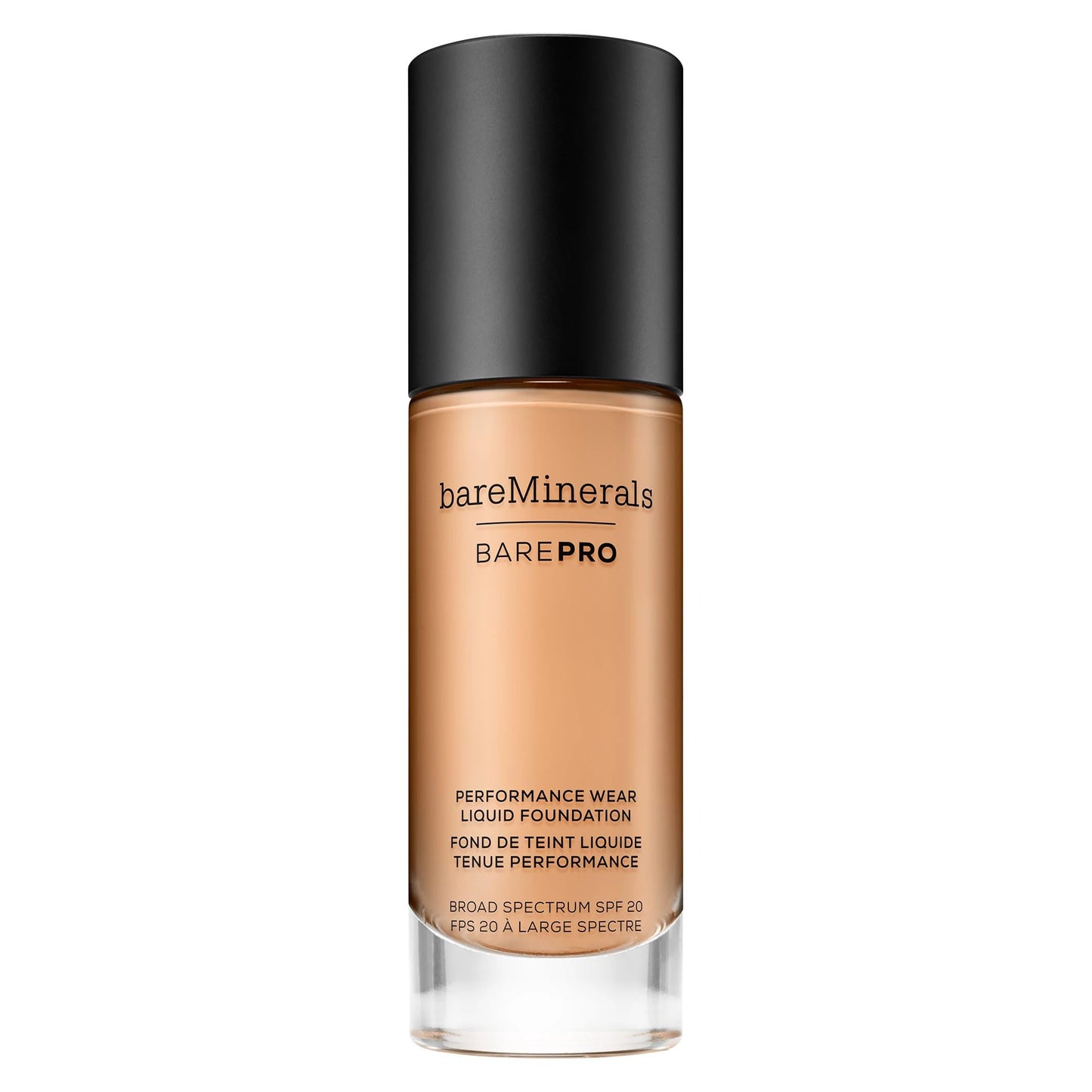 bareMinerals Barepro Performance Wear Liquid Foundation SPF 20, Breathable Makeup for Face, Full Coverage, 24HR Wear, Natural Matte Finish, Vegan