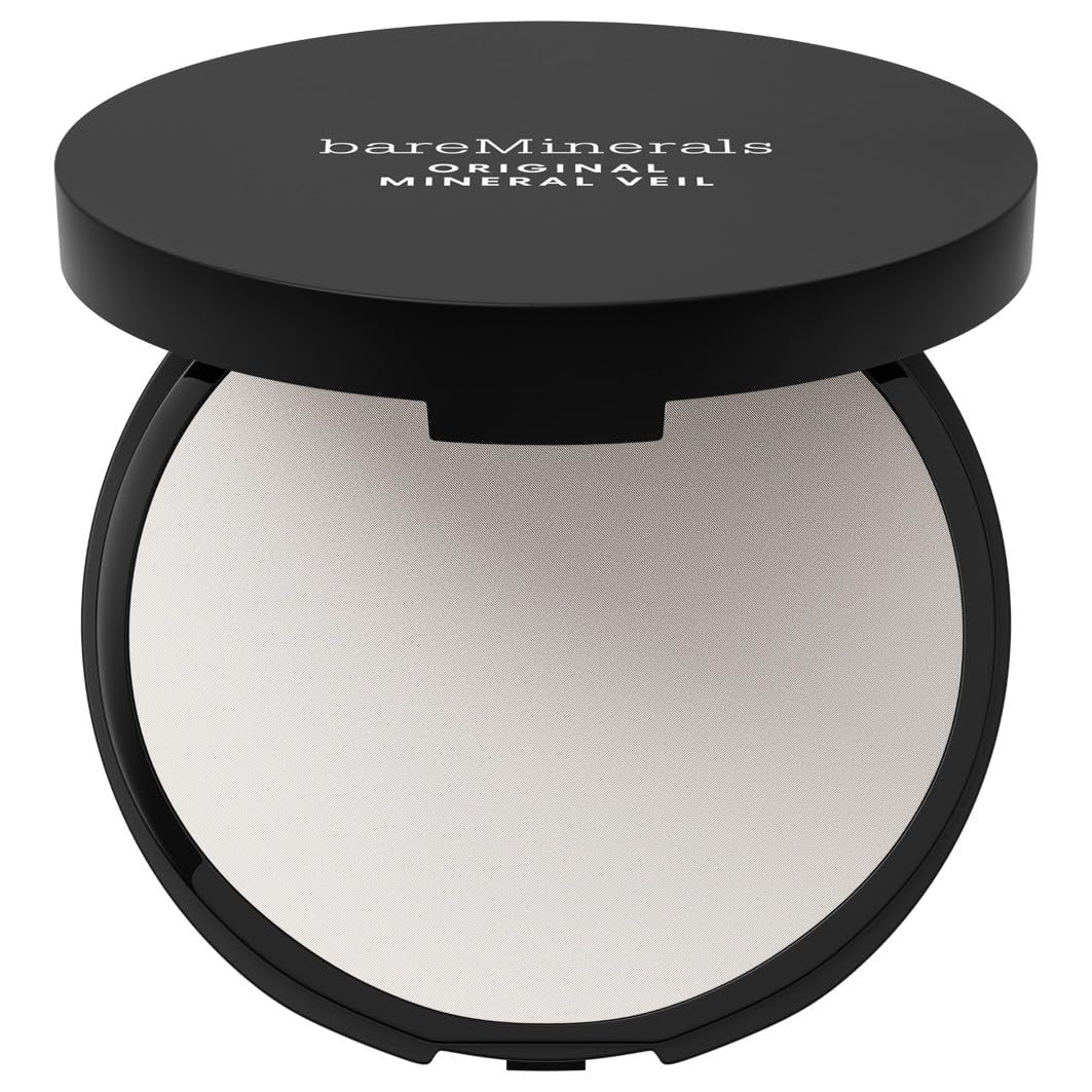 bareMinerals Original Mineral Veil Talc-Free Pressed Setting Powder, Weightless Blurring & Matte Finishing Powder, Pore Minimizer, Extends Makeup Wear, Vegan