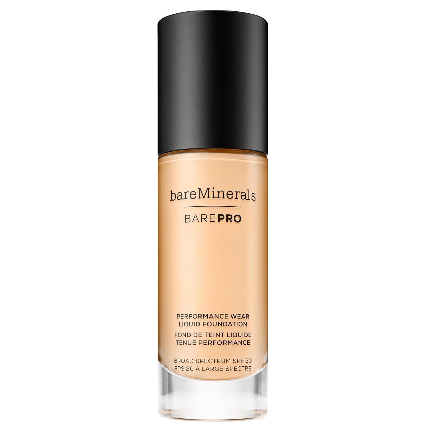 bareMinerals Barepro Performance Wear Liquid Foundation SPF 20, Breathable Makeup for Face, Full Coverage, 24HR Wear, Natural Matte Finish, Vegan