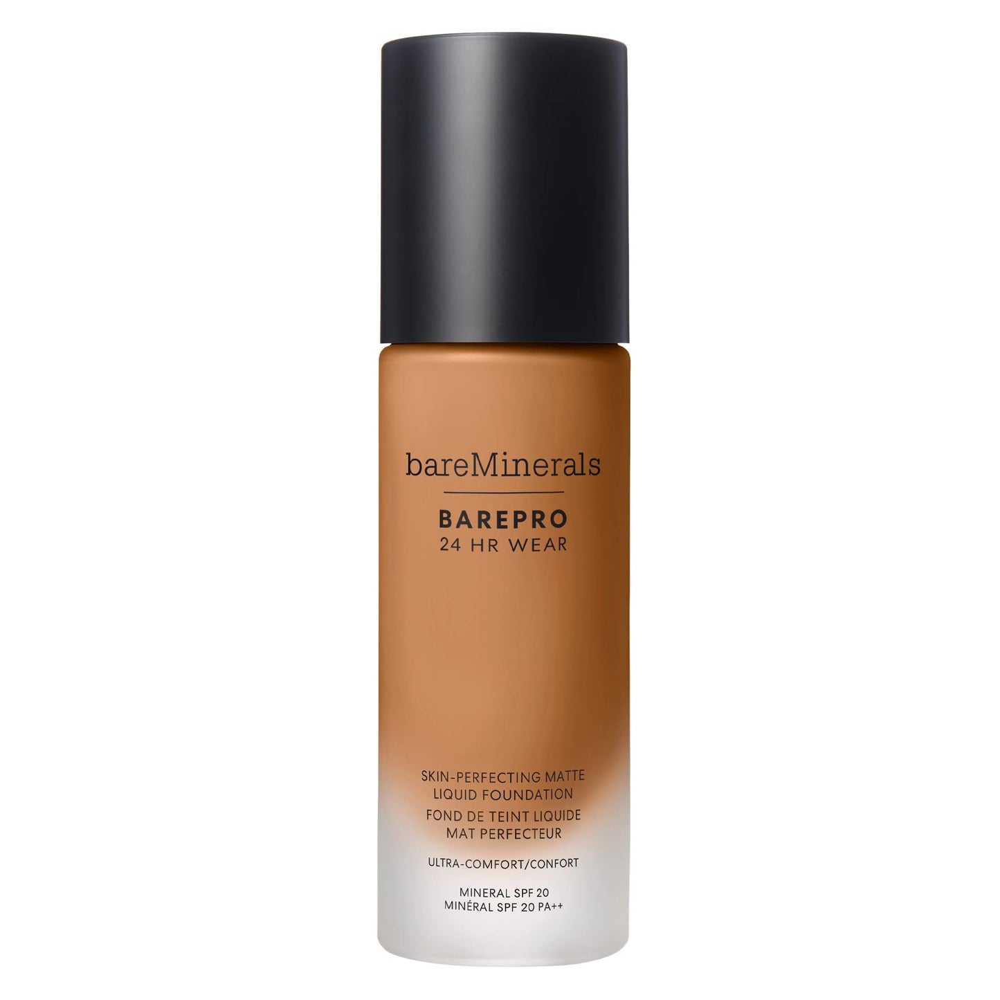 bareMinerals Barepro Performance Wear Liquid Foundation SPF 20, Breathable Makeup for Face, Full Coverage, 24HR Wear, Natural Matte Finish, Vegan