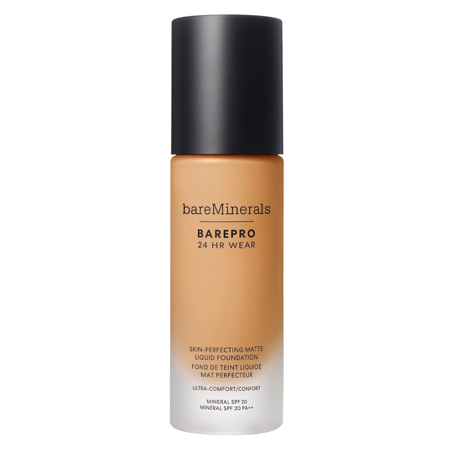bareMinerals Barepro Performance Wear Liquid Foundation SPF 20, Breathable Makeup for Face, Full Coverage, 24HR Wear, Natural Matte Finish, Vegan