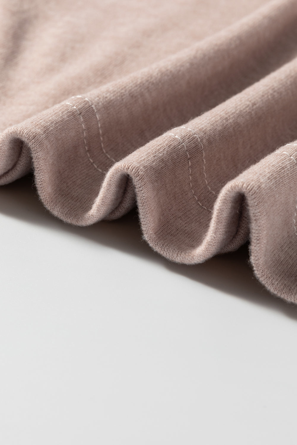 Khaki Colorblock Long Sleeve Crew Neck Women's  Top