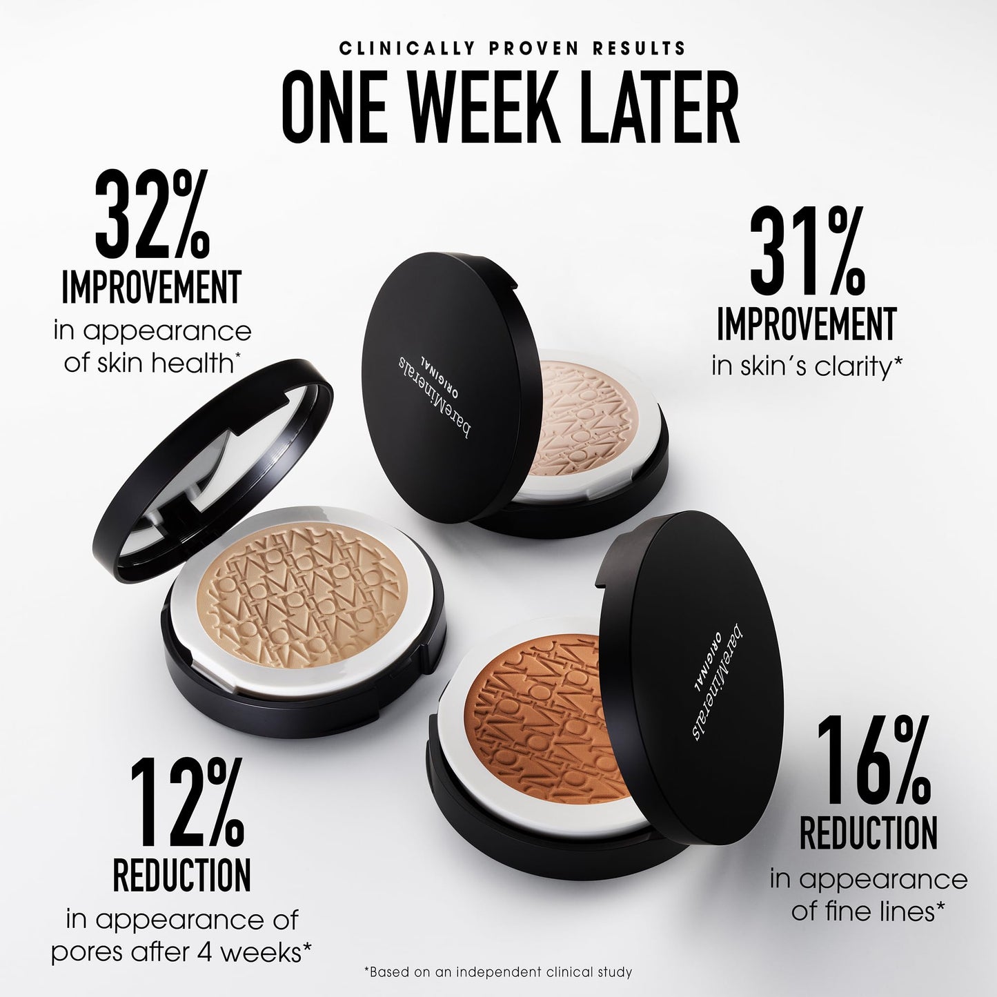 bareMinerals Original Pressed Powder Foundation Mineral SPF 15 – Talc-Free, Luminous Finish, Buildable Coverage, Vegan, Clean Beauty