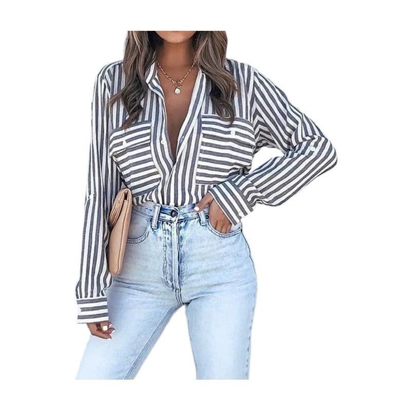 Stripe Long Sleeve Blouse - Stylish Stripe Shirt for Every Occasion