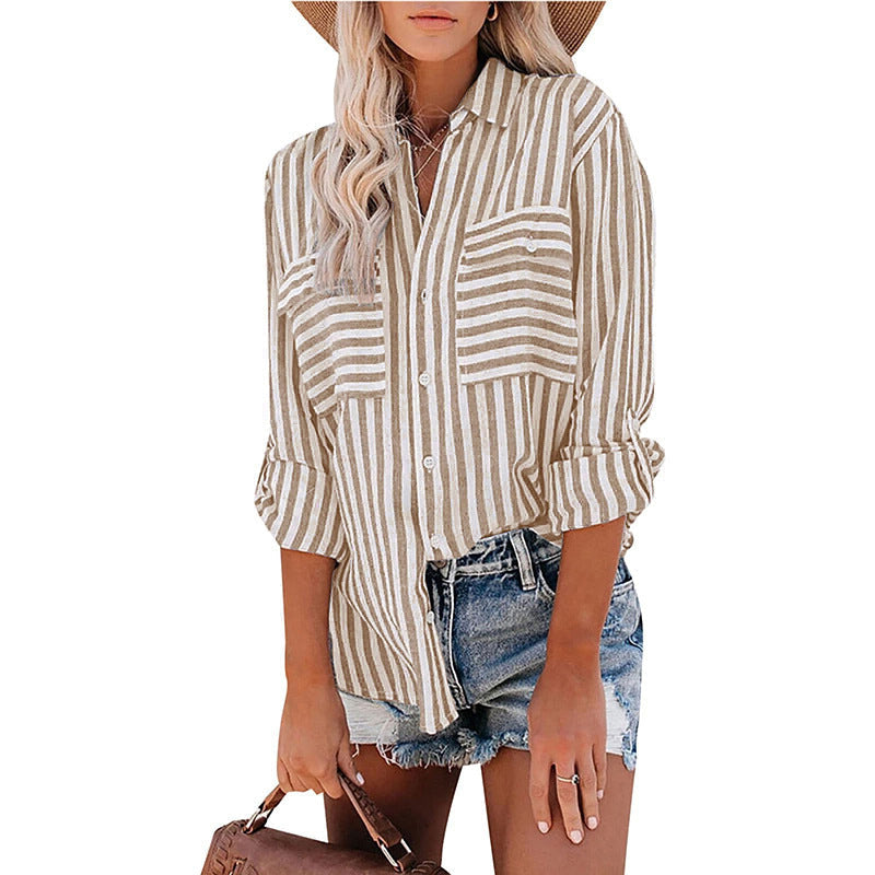 Stripe Long Sleeve Blouse - Stylish Stripe Shirt for Every Occasion
