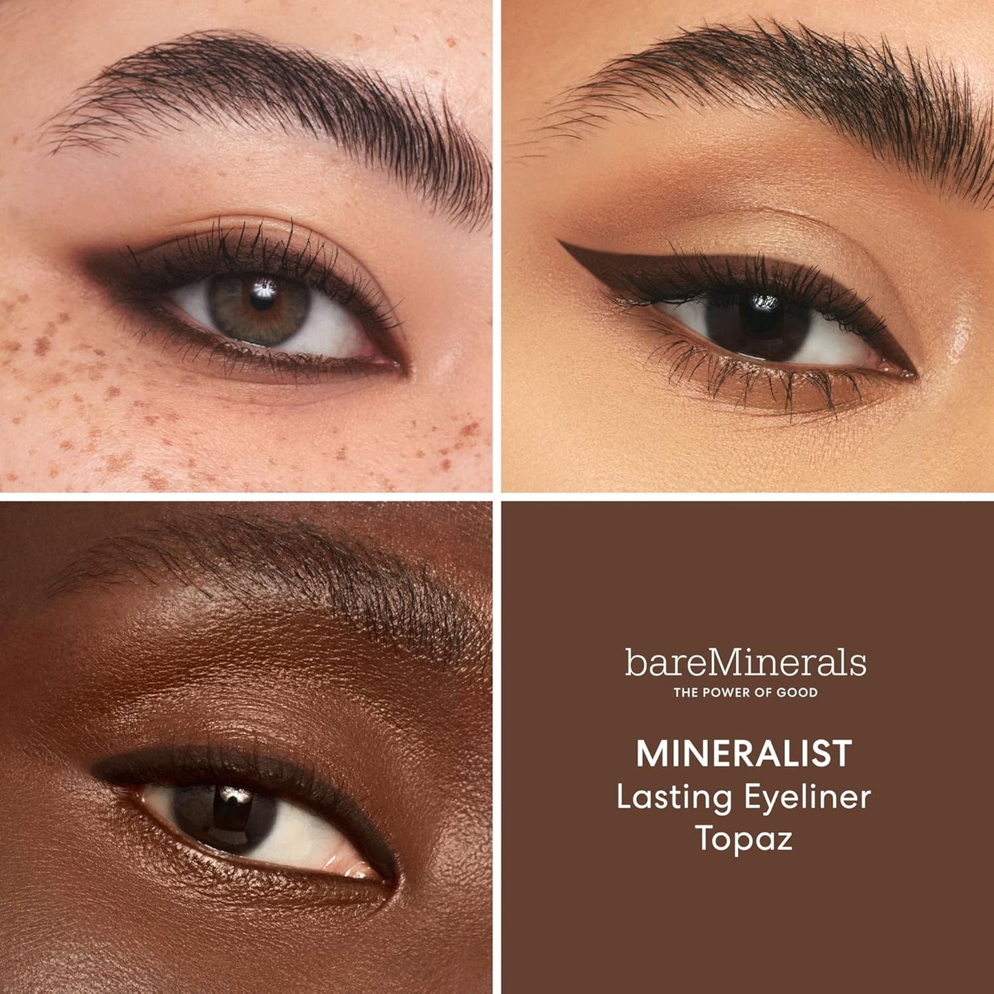 bareMinerals Mineralist Lasting Eyeliner, Mineral-Based Waterproof Eyeliner, Long-Lasting Color, Smudge-Proof, Transfer-Proof, Retractable, Vegan