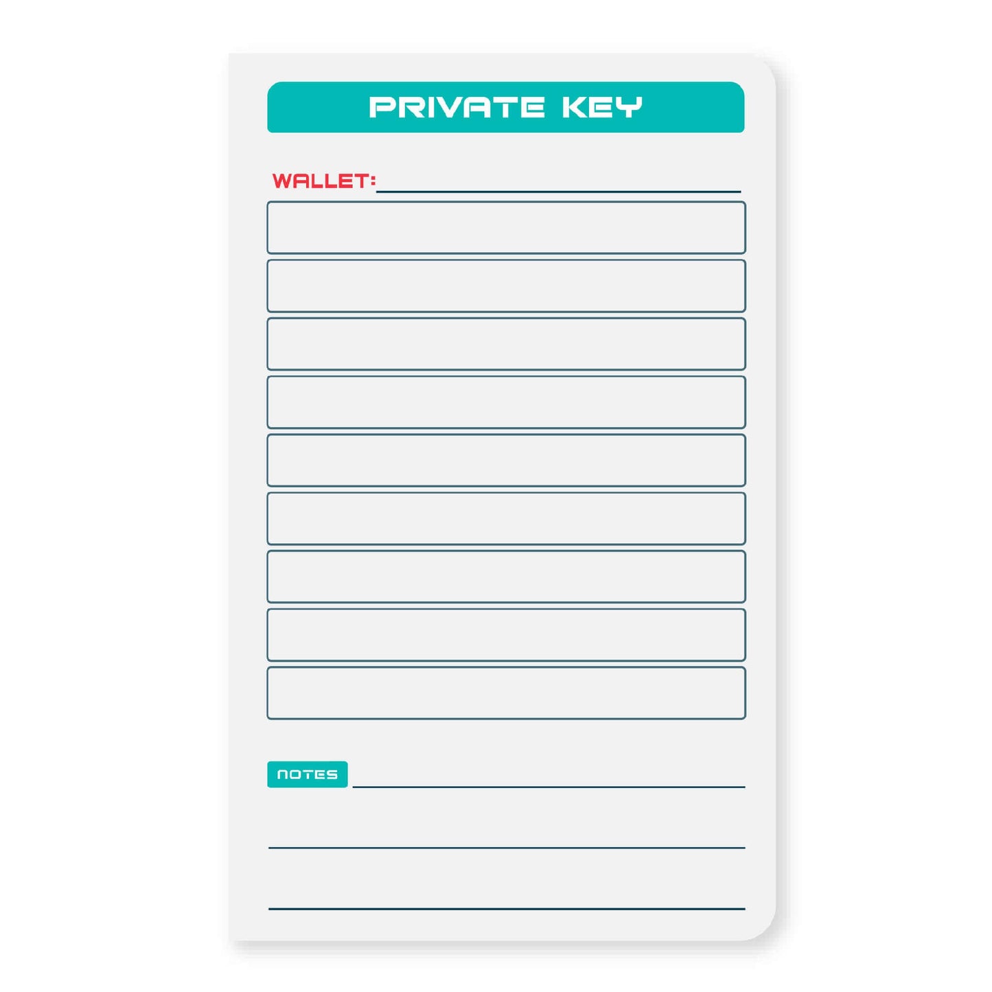 Stonebook® 5-Pack - Bulk Seed Phrase Storage Notebooks (Gifting Edition)