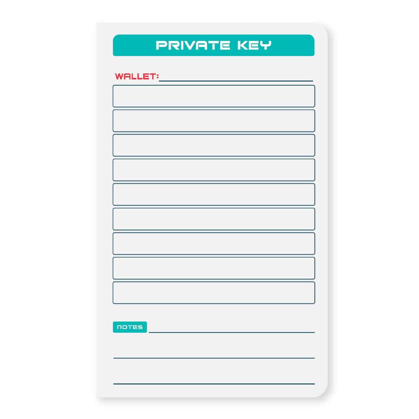 Crypto Seed Phrase Storage Starter kit