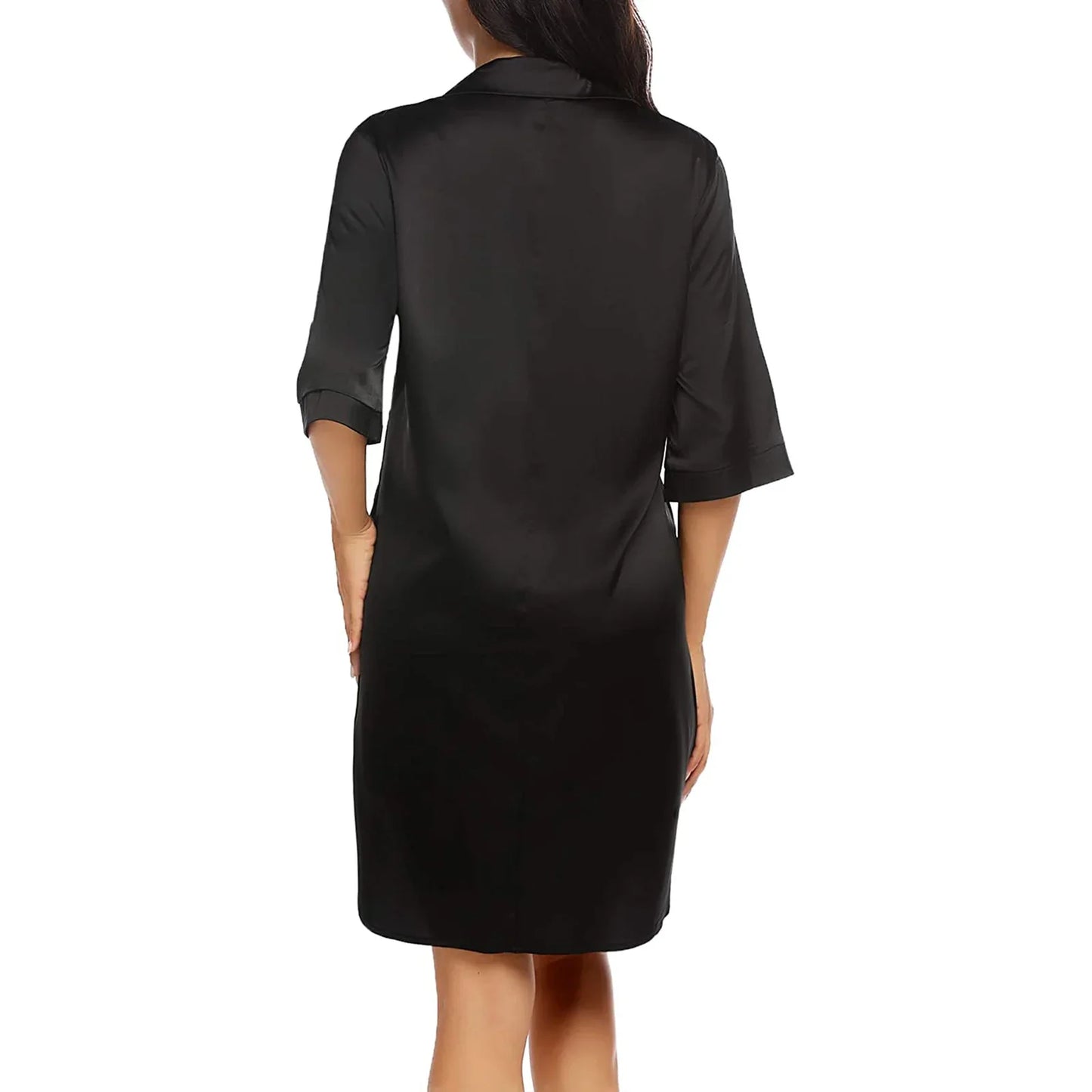 Half Sleeve Loose Nightshirt for Home Wear