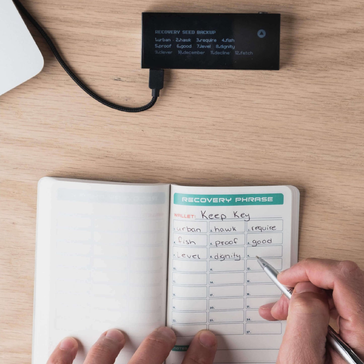 Stonebook® Crypto Seed Phrase Notebook