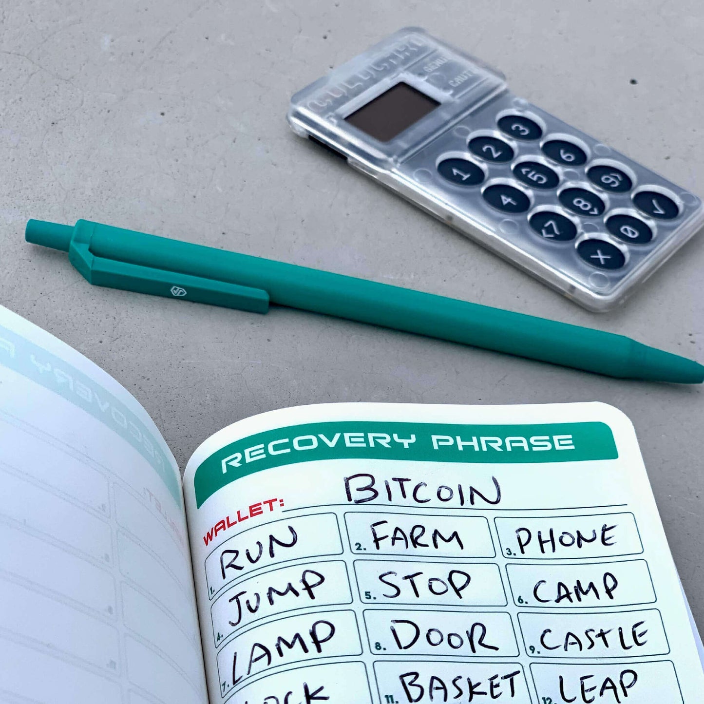 Crypto Seed Phrase Storage Starter kit