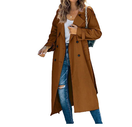 Women's Casual Windbreaker Jacket - Fashionable Solid Color Outerwear for Women