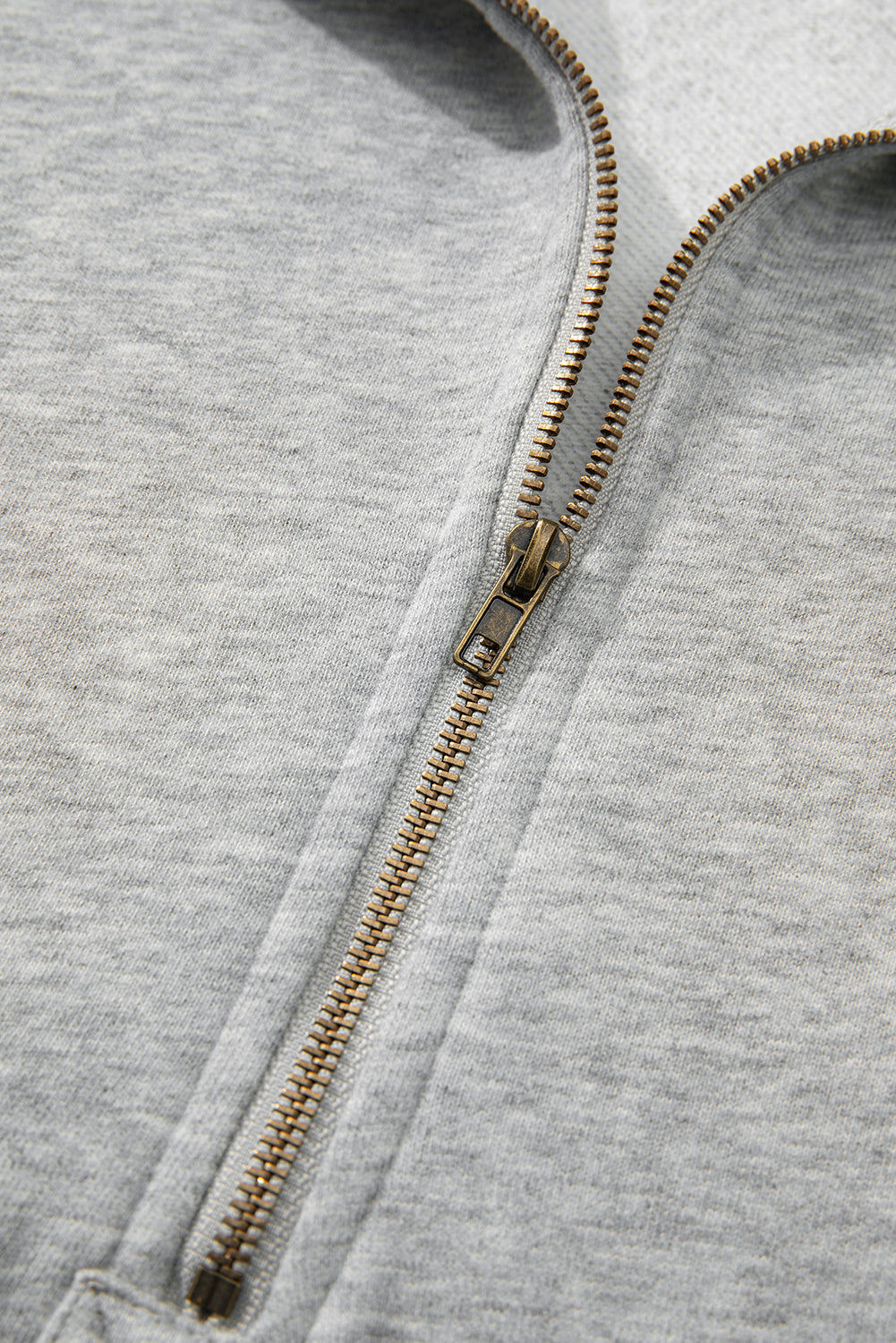 Kate Fleece Lined Half Zipper Kangaroo Pockets Loose Hoodie